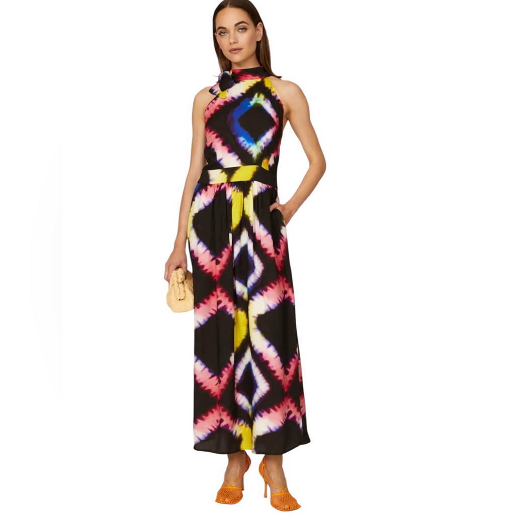 Busayo X Rtr- Multicolor Geometric Pattern Women's Dress Size 8